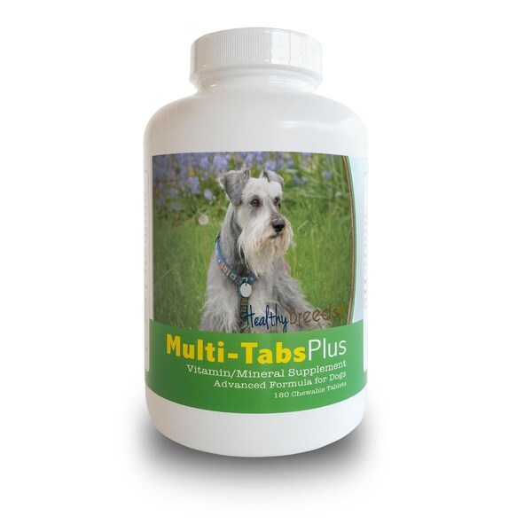 Healthy Breeds Miniature Schnauzer Multi-Tabs Plus Chewable Tablets, 180PK 840235140481 - main